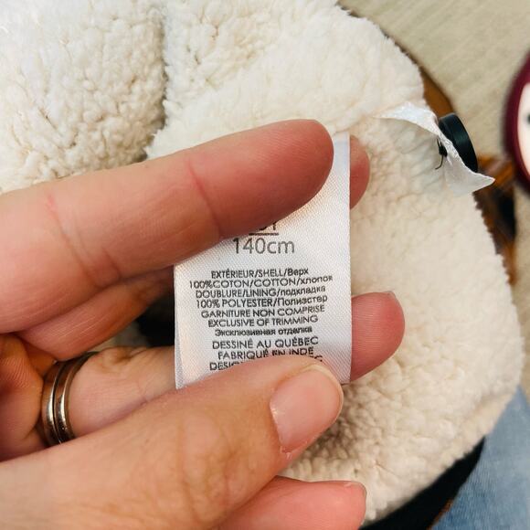 NWT Size 10 Orange Plaid Shacket with Sherpa Lining - Picture 5 of 5